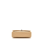 CHANEL MEDIUM CLASSIC DOUBLE FLAP BAG CAVIAR BEIGE SHW
