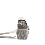 DIOR DIORCAMP MESSENGER BAG OBLIQUE EMBROIDERY LIGHT GREY SHW
