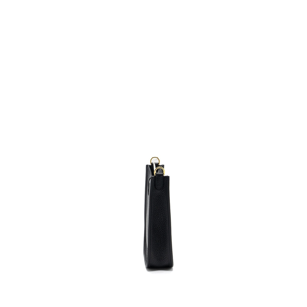 HERMES MINI EVELYN CLEMENCE BLACK GHW