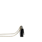 CHANEL 23A LION CHARMS WALLET ON CHAIN LAMBSKIN BLACK GHW (MICROCHIP)