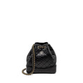 CHANEL SMALL GABRIELLE BACKPACK CALFSKIN BLACK MULTICOLOUR HARDWARE (MICROCHIP)