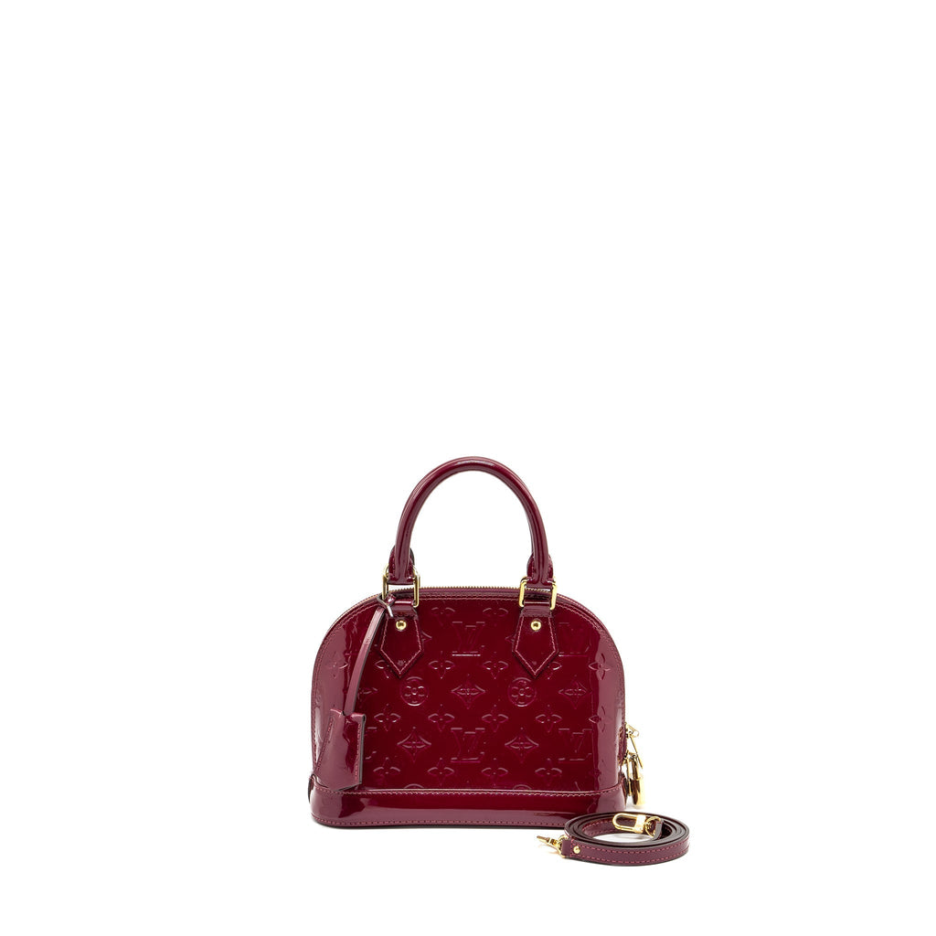 LOUIS VUITTON ALMA BB PATENT LEATHER INDIAN ROSE GHW