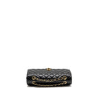 CHANEL MEDIUM CLASSIC DOUBLE FLAP BAG CAVIAR BLACK LGHW