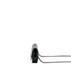 CHANEL BOY WALLET ON CHAIN LAMBSKIN BLACK RUTHENIUM HARDWARE