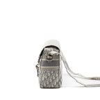 DIOR DIORCAMP MESSENGER BAG OBLIQUE EMBROIDERY LIGHT GREY SHW