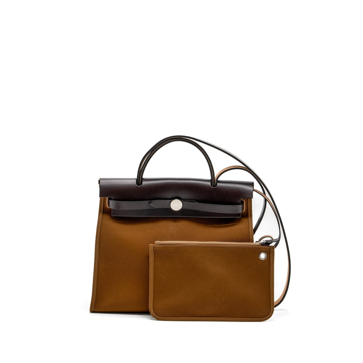 HERMES HERBAG 31 Berline/Vache Hunter Alezan/Ebene SHW