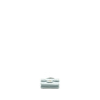 CHANEL TOP HANDLE MINI FLAP CLUTCH WITH CHAIN LAMBSKIN LIGHT BLUE LGHW
