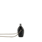 CHANEL QUILTED HOBO BAG CAVIAR BLACK GHW (MICROCHIP)
