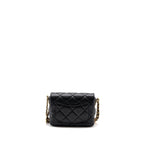 CHANEL MINI TWIST YOUR BUTTON SQUARE FLAP BAG CAVIAR BLACK GHW