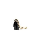 CHANEL SMALL 2.55 REISSUE DOUBLE FLAP BAG AGED CALFSKIN BLACK GHW (MICROCHIP)