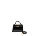 HERMES MINI KELLY TADELAKT BLACK GHW