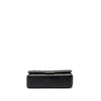 CHANEL MEDIUM CLASSIC DOUBLE FLAP BAG CAVIAR BLACK LGHW