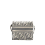 DIOR DIORCAMP MESSENGER BAG OBLIQUE EMBROIDERY LIGHT GREY SHW