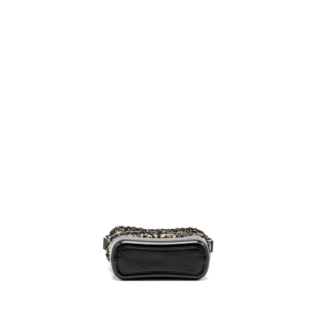 CHANEL SMALL GABRIELLE HOBO BAG LIMITED EDITION SEQUINS BLACK/GOLD MULTICOLOURED HARDWARE