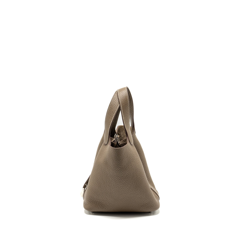 Hermes picotin 18 Clemence Lock bag Etoupe SHW