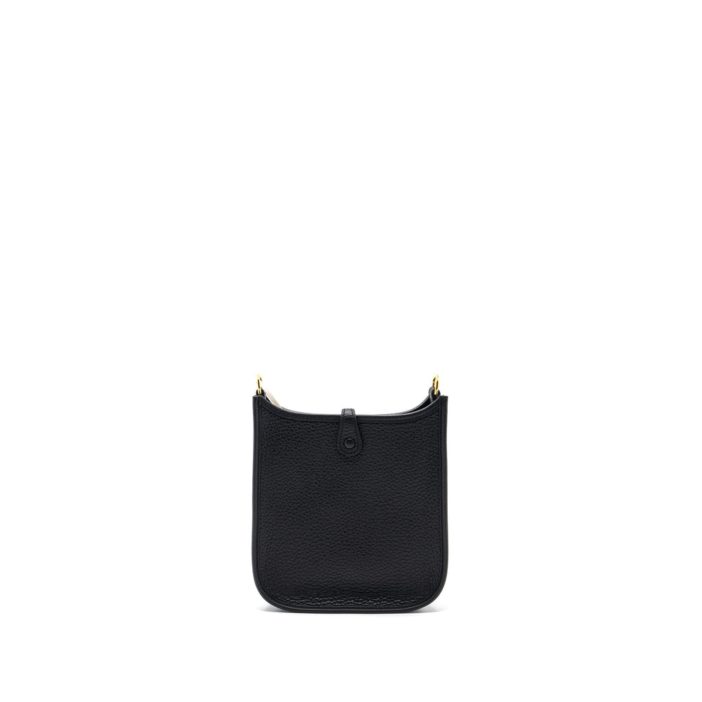 HERMES MINI EVELYN CLEMENCE BLACK GHW
