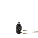 CHANEL QUILTED HOBO BAG CAVIAR BLACK GHW (MICROCHIP)