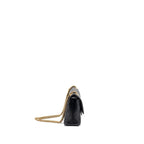 CHANEL SMALL 2.55 REISSUE DOUBLE FLAP BAG AGED CALFSKIN BLACK GHW