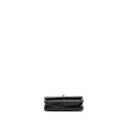 CHANEL 23A LION CHARMS WALLET ON CHAIN LAMBSKIN BLACK GHW (MICROCHIP)