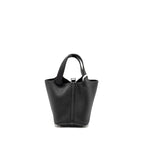 Hermes Picotin 18 Lock Bag Clemence Black SHW