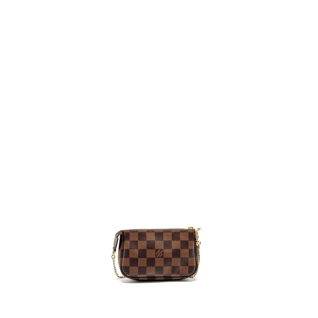 LOUIS VUITTON MINI POCHETTE DAMIER EBENE GHW
