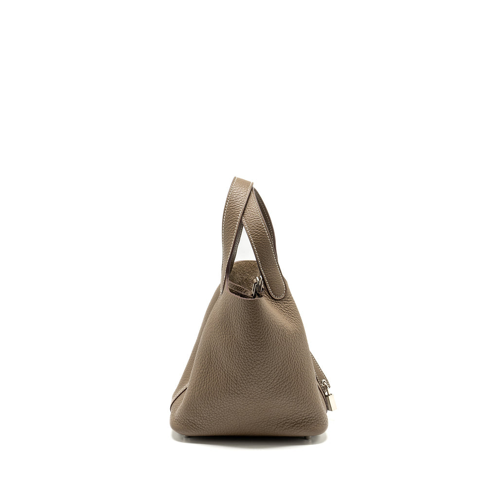 HERMES PICOTIN 18 CLEMENCE LOCK BAG ETOUPE SHW
