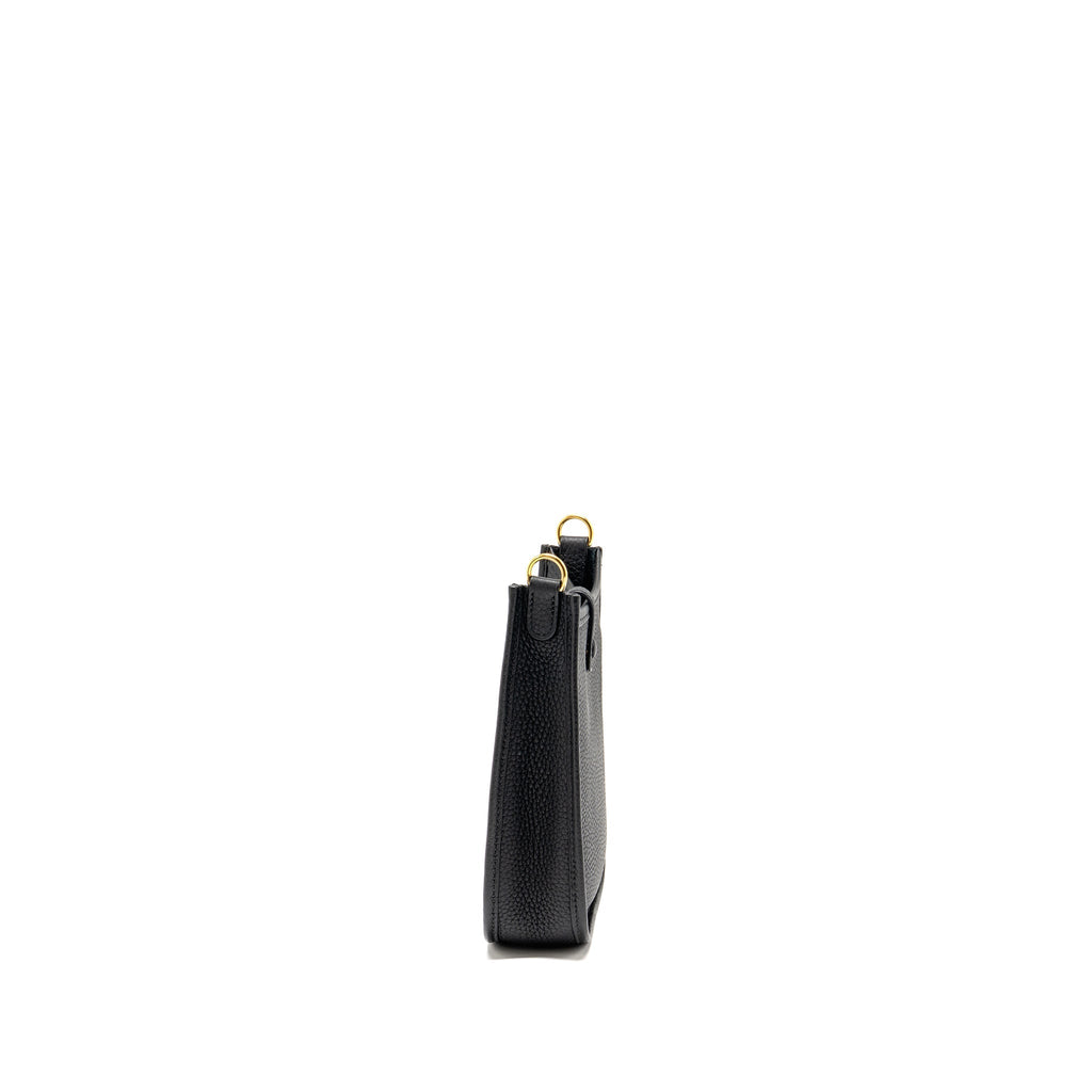 Hermes Mini Evelyne Clemence Black GHW