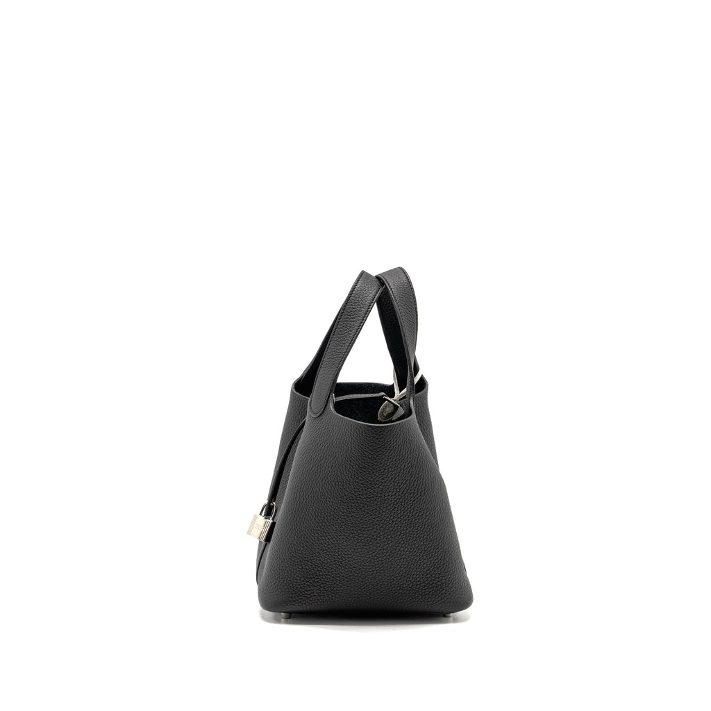 Hermes Picotin 18 Lock Bag Clemence Black SHW