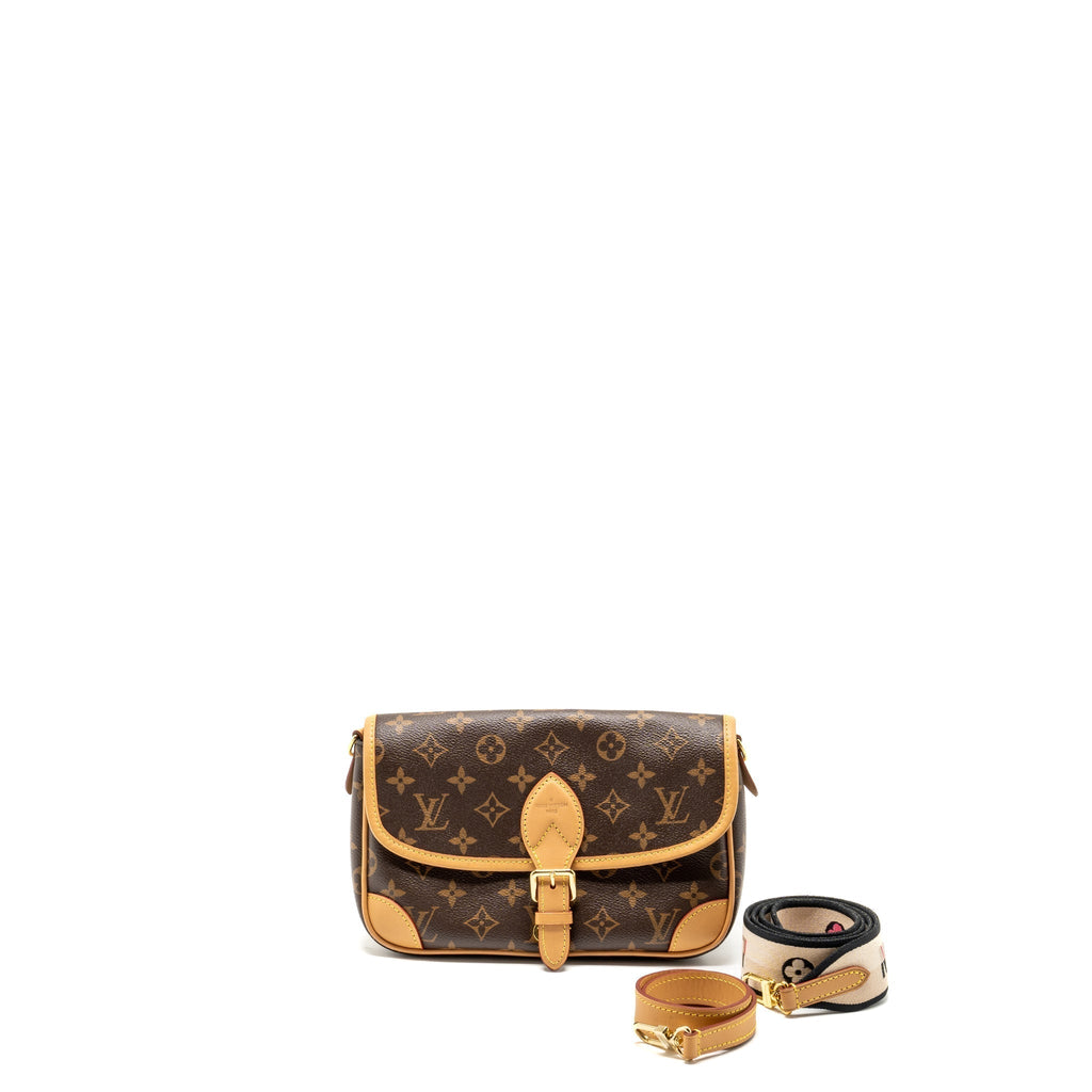 LOUIS VUITTON DIANE BAG WITH JACQUARD STRAP MONOGRAM CANVAS GHW