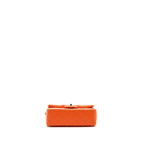 CHANEL MINI RECTANGULAR FLAP BAG LAMBSKIN ORANGE SHW