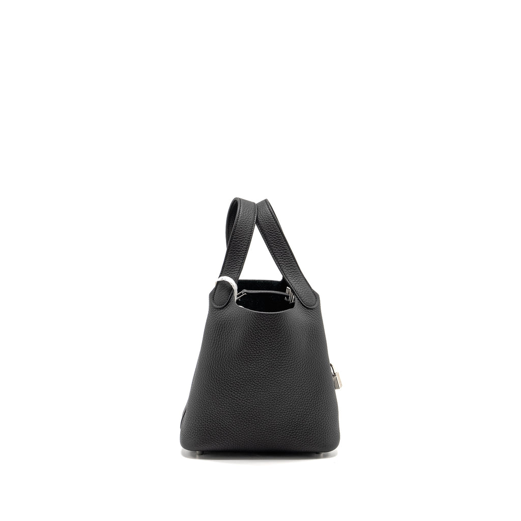 Hermes Picotin 18 Lock Bag Clemence Black SHW