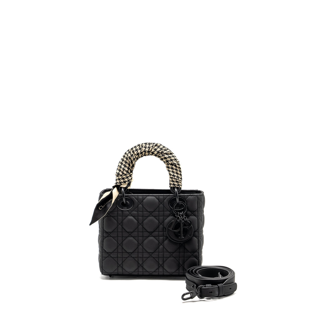 DIOR SMALL MY ABC LADY DIOR CANNAGE CALFSKIN SO BLACK