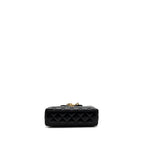 CHANEL 23K MINI SHOPPING TOTE CALFSKIN BLACK BRUSHED GHW(MICROCHIP)