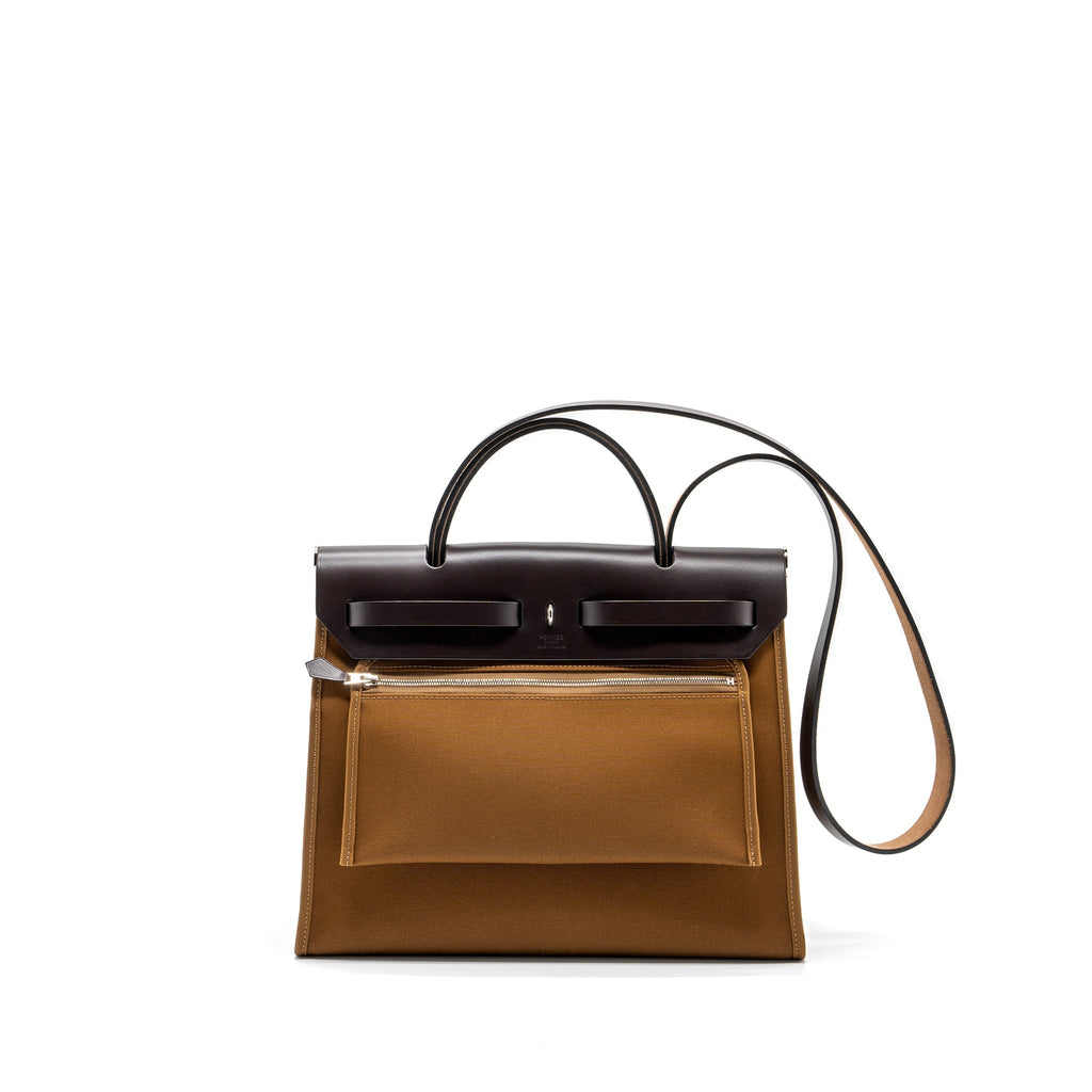 HERMES HERBAG 31 Berline/Vache Hunter Alezan/Ebene SHW