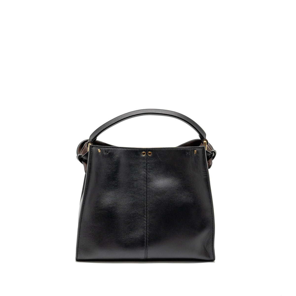 FENDI PEEKABOO X-LITE MEDIUM CALFSKIN BLACK GHW