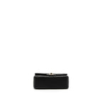 CHANEL MINI RECTANGULAR FLAP BAG LAMBSKIN BLACK LGHW (MICROCHIP)