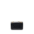 CHANEL SMALL 2.55 REISSUE DOUBLE FLAP BAG AGED CALFSKIN BLACK GHW