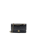CHANEL MEDIUM CLASSIC DOUBLE FLAP BAG CAVIAR BLACK GHW