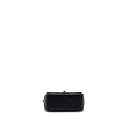 CHANEL CLASSIC MINI SQUARE FLAP BAG LAMBSKIN BLACK LGHW