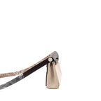 Hermes Herbag Mini Canvas/Hunter Leather Ecru-Beige/Ebene SHW