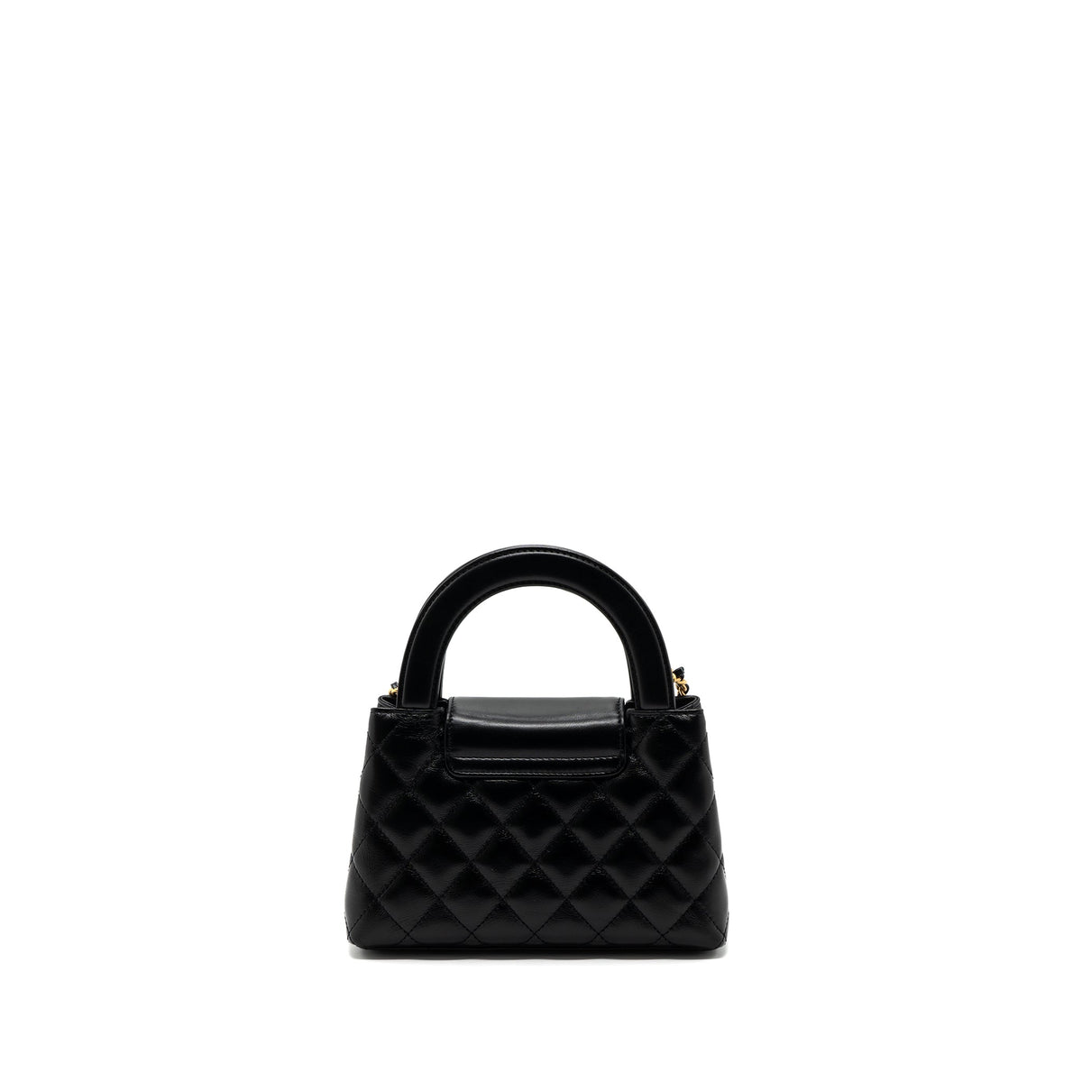 CHANEL 23K MINI SHOPPING TOTE CALFSKIN BLACK BRUSHED GHW(MICROCHIP)