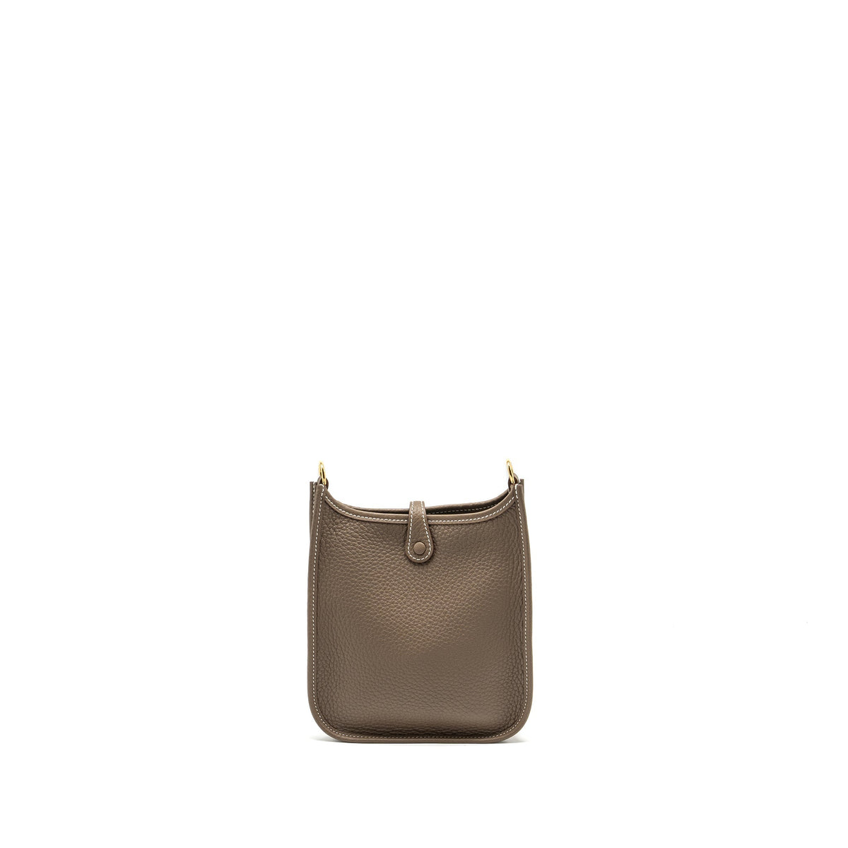 HERMES MINI EVELYNE CLEMENCE ETOUPE/BLUE INDIGO GHW