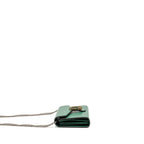 GUCCI MINI DIONYSUS WALLET ON CHAIN CALFSKIN GREEN MULTICOLOUR HARDWARE