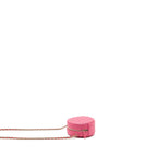 CHANEL ROUND VANITY WITH CHAIN CAVIAR PINK LGHW