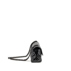 CHANEL MINI 2.55 REISSUE PATENT SO BLACK