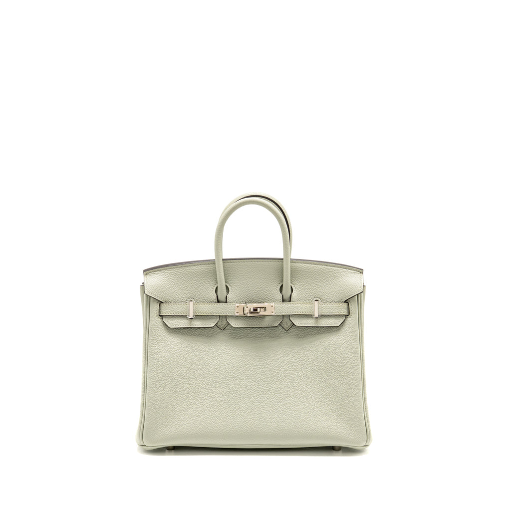 Hermes Birkin 25 togo gris neve SHW