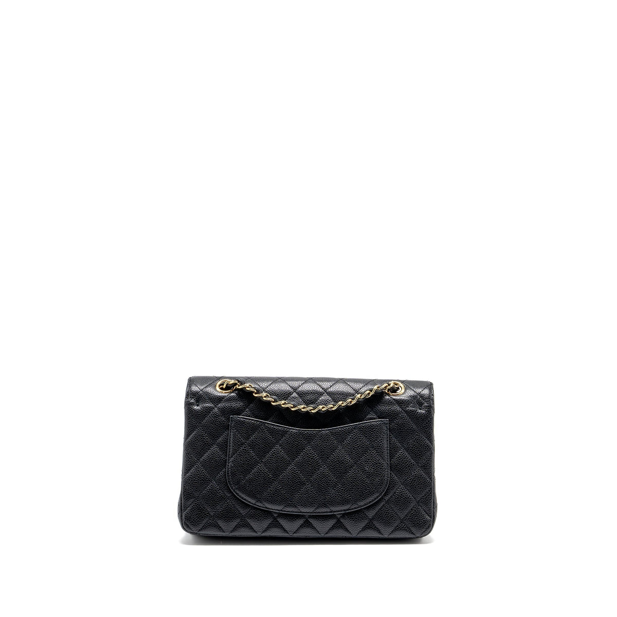 CHANEL MEDIUM CLASSIC DOUBLE FLAP BAG CAVIAR BLACK GHW