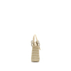 DIOR MINI LADY DIOR HIMALAYAN CROCODILE WHITE SHW