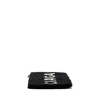 BALENCIAGA ZIP POUCH CLUTCH SHEARLING BLACK/ WHITE SHW