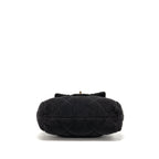 CHANEL 25N SKI SERIES COCONEIGE SHOULDER BAG NYLON BLACK LGHW (MICROCHIP)